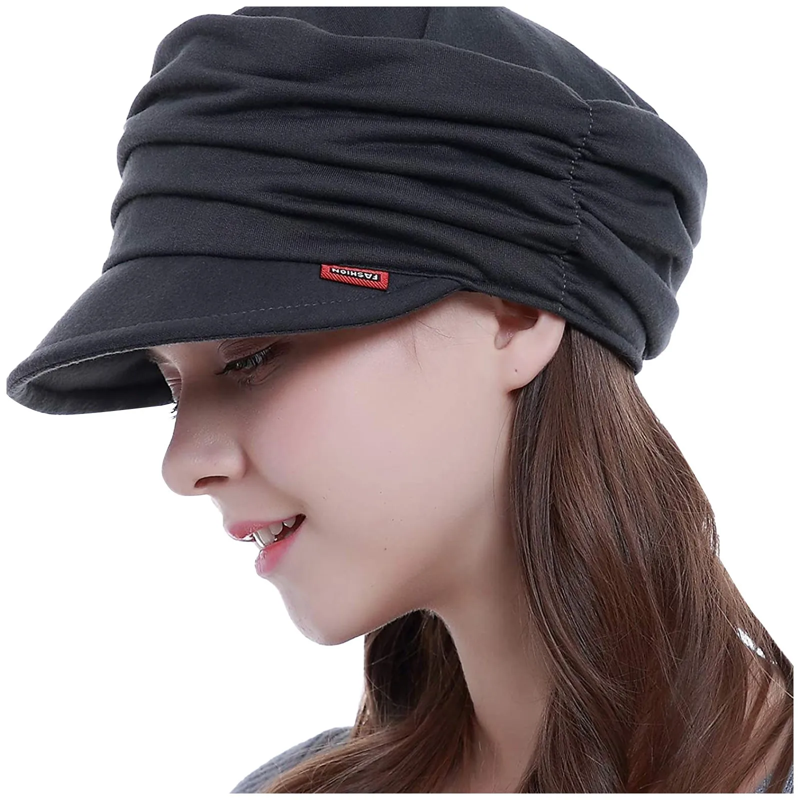 

Soft-brimmed Dome Tongue Pleated Women Sunhat Fashion Accessory