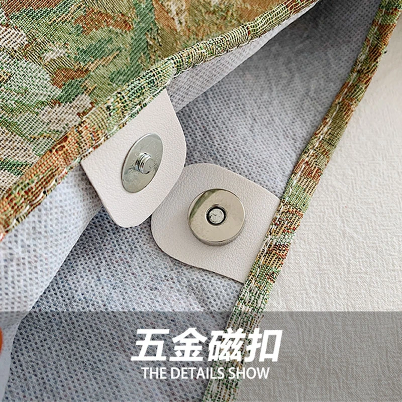 Large Capacity Oil Painting Tote Bag Fashion Shopping Bag Portable Bucket Bag Travel One Shoulder Handbags