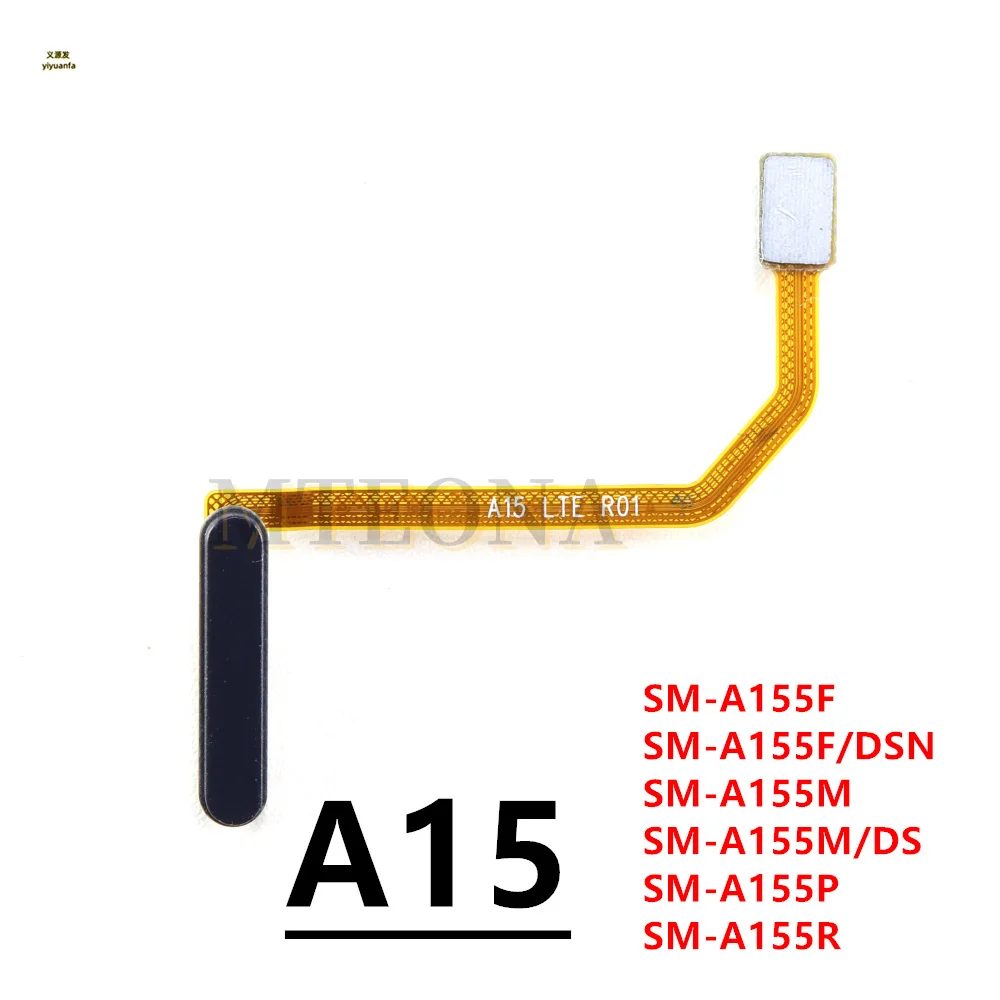 Для Samsung Galaxy A15 4G 5G A155F A156B A156E Home Button Датчик отпечатков пальцев гибкий кабель с