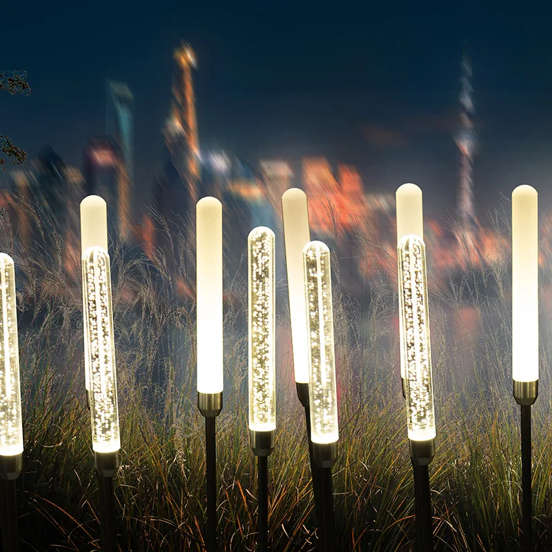 

Outdoor lighting decorative garden light rainproof acrylic bubble stick landscape light Christmas LED reed plug floor light
