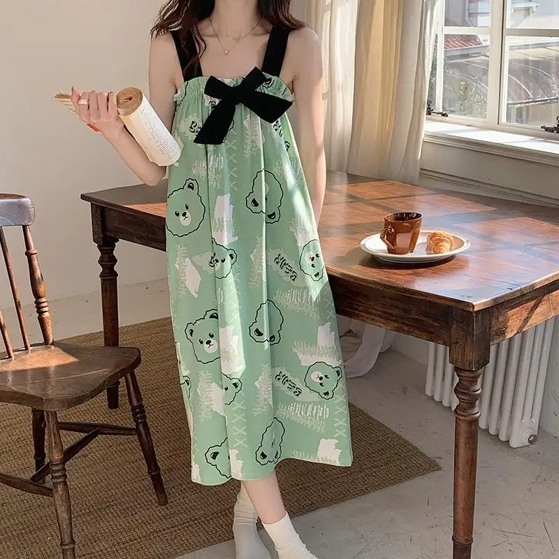 Luxurys Night Gowns For Women Cotton Sleepwear High Quality Underwear Female Nightdress Summer Sleep Wear Sexy Drees Womensexy