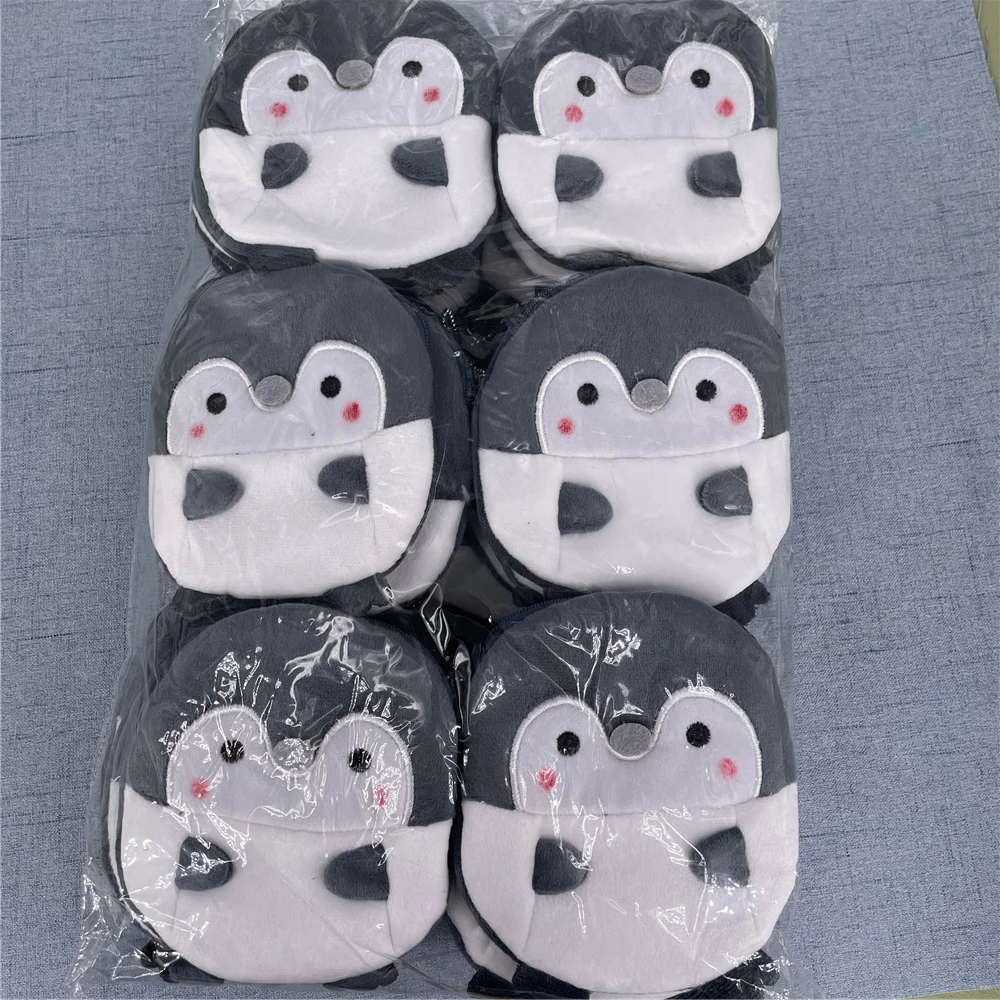 24 шт. оптовая продажа 3 цвета плюшевый Кошелек для монет в виде пингвина 10 см