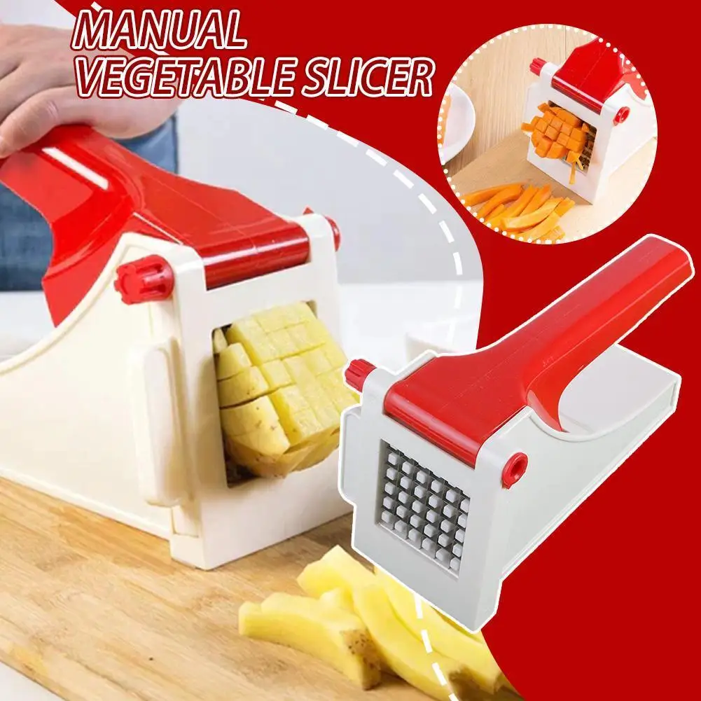 

Stainless Steel Chips Machine Making Tool Potato Home Cutter Potato Cut French Strip Fries Slicer Fries Chips Chopper V0d9