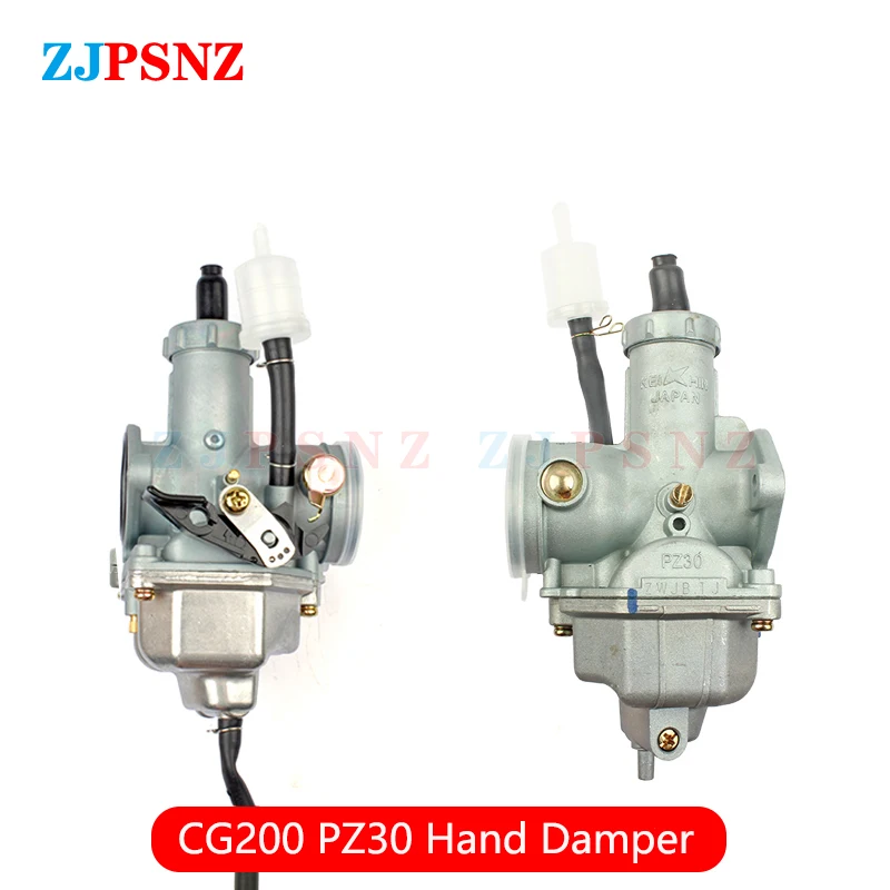 Карбюратор для мотоцикла PZ26 PZ27 PZ30, ручной кабельный Chock Carb для CG 125cc 150cc 175cc 200cc 250cc, мотоцикла, квадроцикла, карт