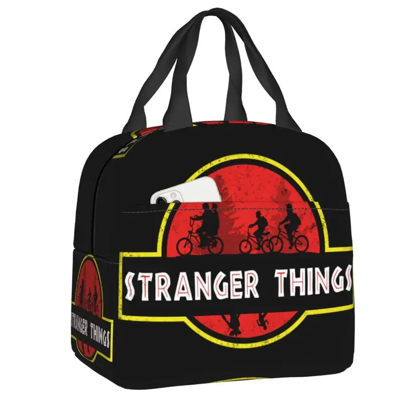 

Eleven Stranger Horror Tv Dustin Eleven Lucas Mike Upside Down Thermal Insulated Lunch Bags Lunch Tote Multifunction Food Box
