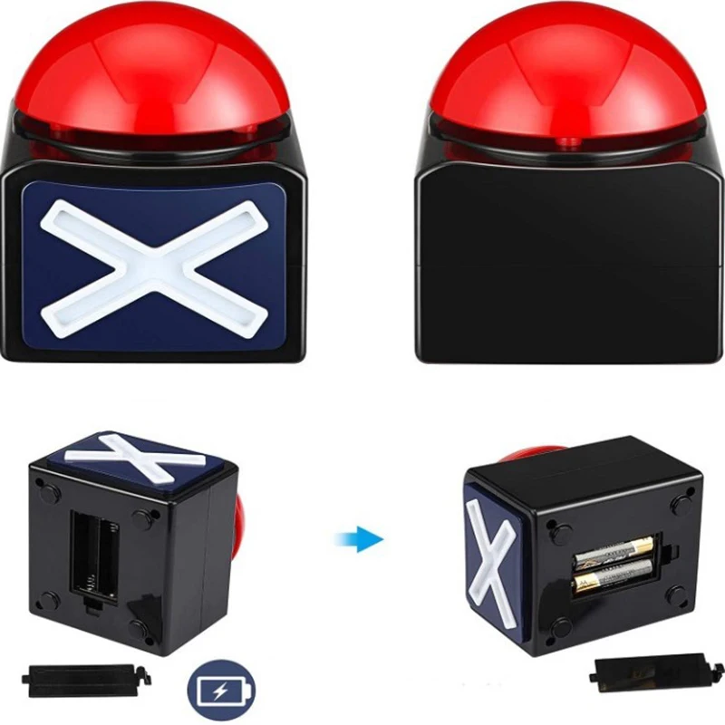 Новая кнопка сигнализации с зуммером для игры со звуком и светом Trivia Quiz Got Talent Buzzer