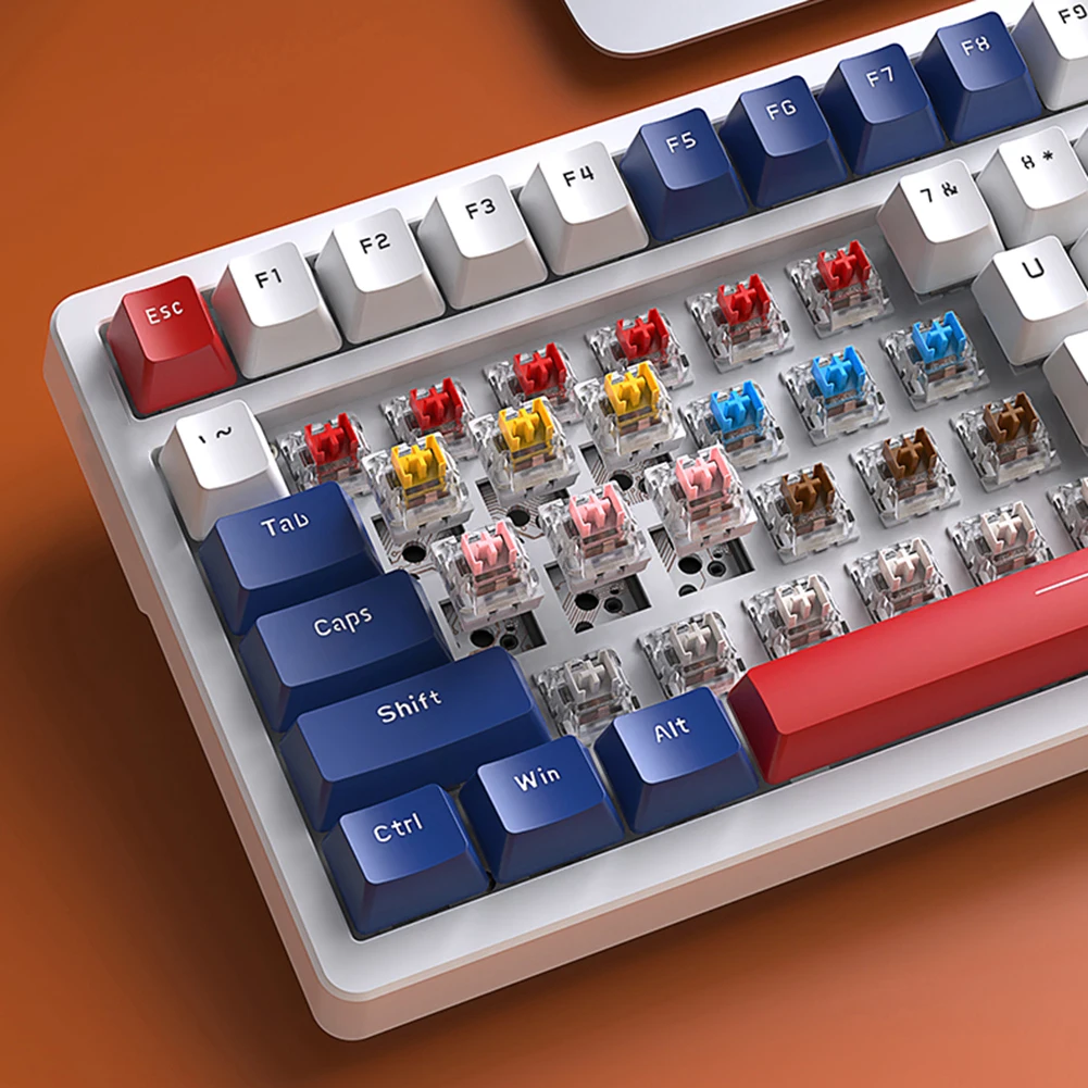 

K98 Gaming Mechanical Keyboard 100Keys Type-C Wired Anti-ghosting Gaming Keyboard for PC Gamer Glowing Keycaps Backlit Keyboard