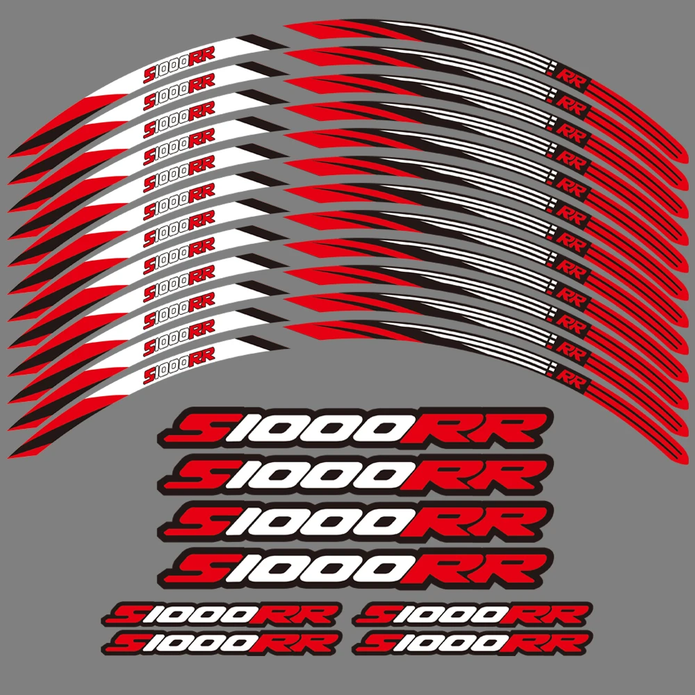 

Наклейка на колесо мотоцикла, 17-дюймовый обод для BMW S1000RR 2023 S1000 S 1000 RR 2009-2024, аксессуары, водонепроницаемые наклейки на колеса