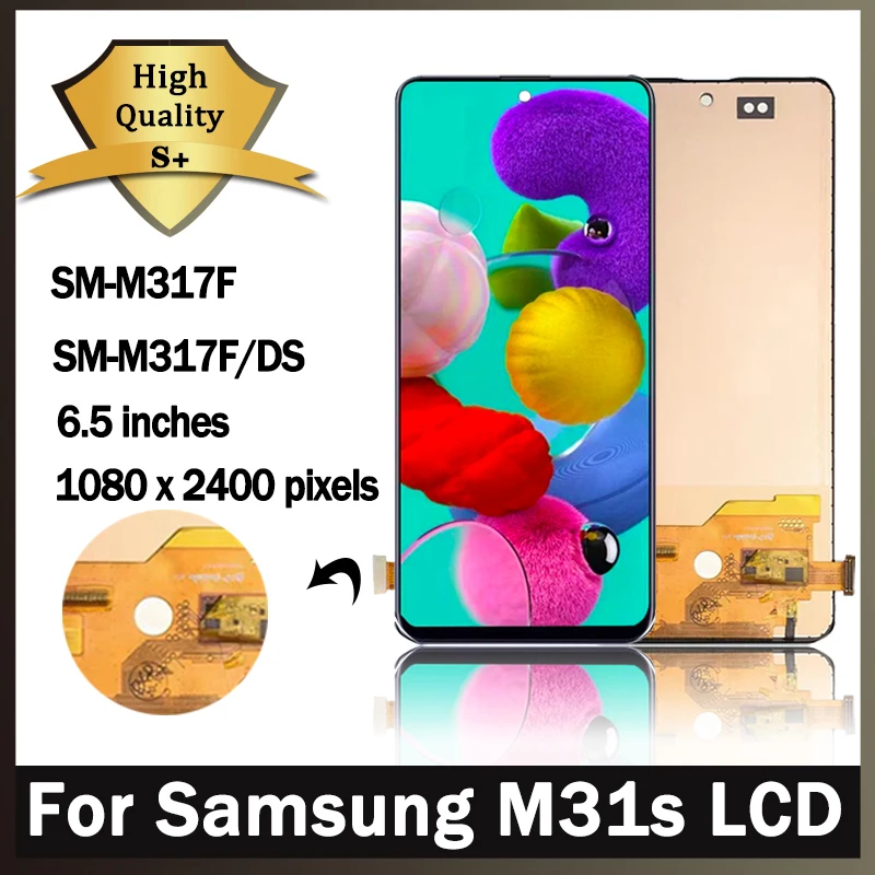 100% тест для Samsung Galaxy M31s Lcd SM-M317F M317F/DS дисплей сенсорный экран дигитайзер сборка панель