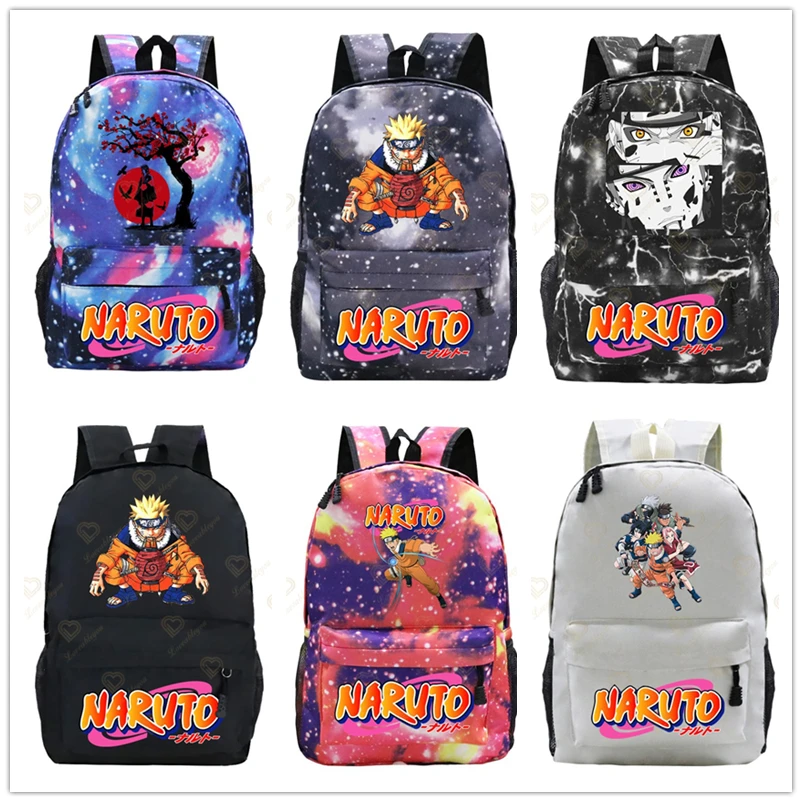 

Anime Akatsuki Kakashi Backpack Hatake Kakashi Uzumaki Akatsuki Kakashi Print Men Women Big Capacity School Bag Student Bookbag