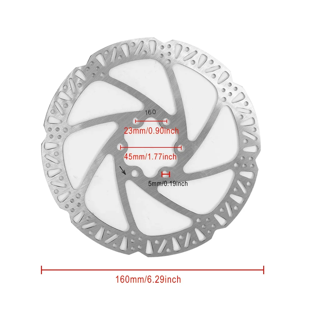 Тормозной диск 160 мм для электроскутера Teverun Fighter 11/11 + тормозной Blade GT/GT II Kickscooter