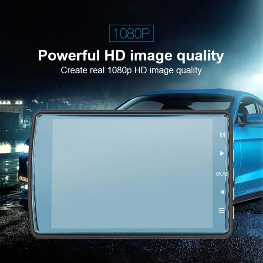 V6 металлический чехол Автомобильный видеорегистратор HD 1080P передний и задний