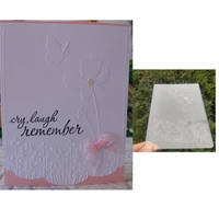 butterfly on flower embossing folder plastic scrapbooking craft embosser folders card making supplies stamps template