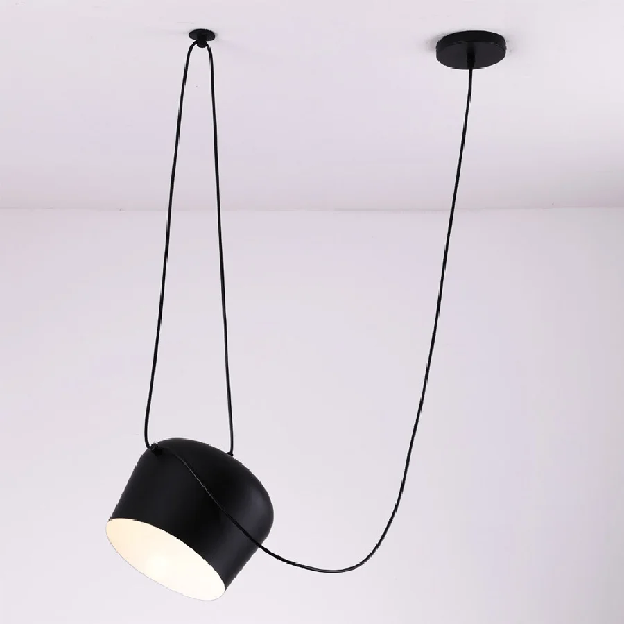 

Роскошный подвесной светильник в нордическом простом стиле, декоративная алюминиевая лампа для гостиной, кабинета, спальни, ресторана