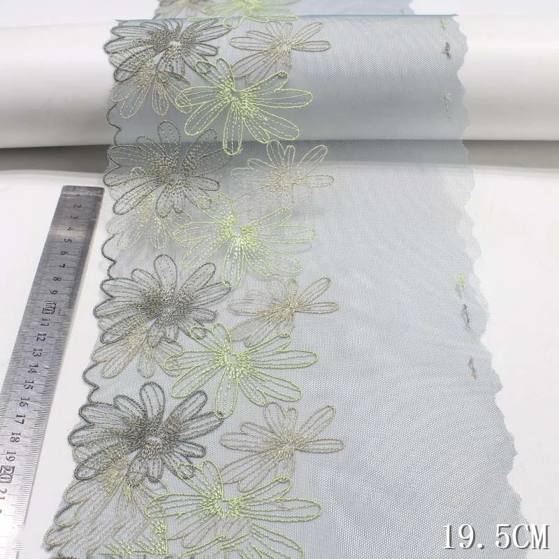 

Кружевная отделка с цветочной вышивкой, 40 ярдов, тюлевые сетчатые аксессуары для нижнего белья, бюстгальтера, нижнего белья, платья, швейные...