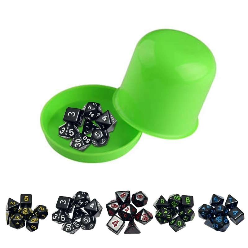 

7 шт., многогранный набор костей DND, набор костей D & D для подземей и драконов, ролевая игра, MTG, настольные игры 24BD