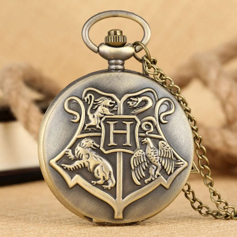 

School of Magic themed pocket Watch Accessory Movie anime themed pocket watch Student watch gift