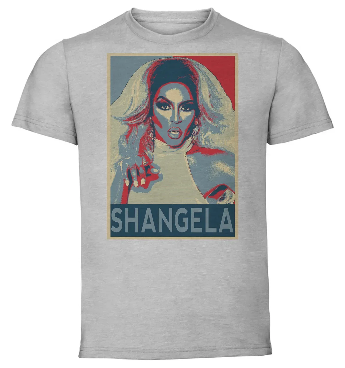 Футболка унисекс серая пропагандистская Drag Queen Shangela