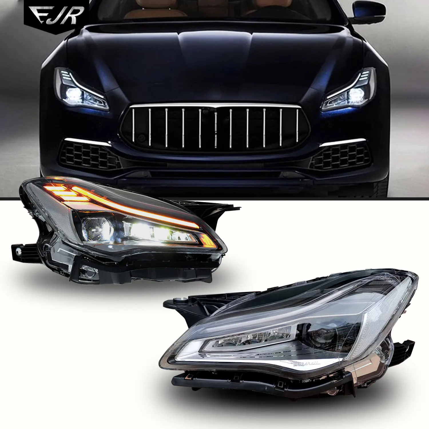 Для Maserati Quattroporte светодиодный Lights 2014-2017 Upgrade 2022 Old to New Plug and Play Car Front Head светильник
