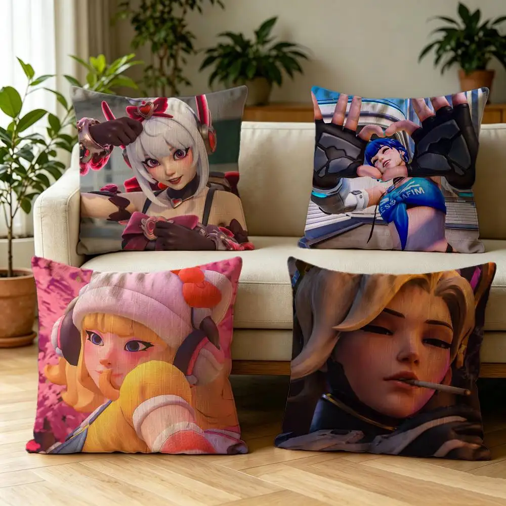 Фото Брелоки Pop Game O-Overwatch-S, наволочка с двусторонней печатью, чехол для подушки, декоративная наволочка для автомобиля и дивана №1