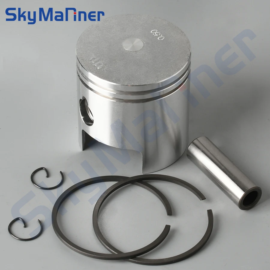 351-00004-0 Комплект поршней (+0 5 мм O/s) для морского двигателя TOHATSU 15HP 18HP M15B2 M15C M18D M9.9B2 M9.9C