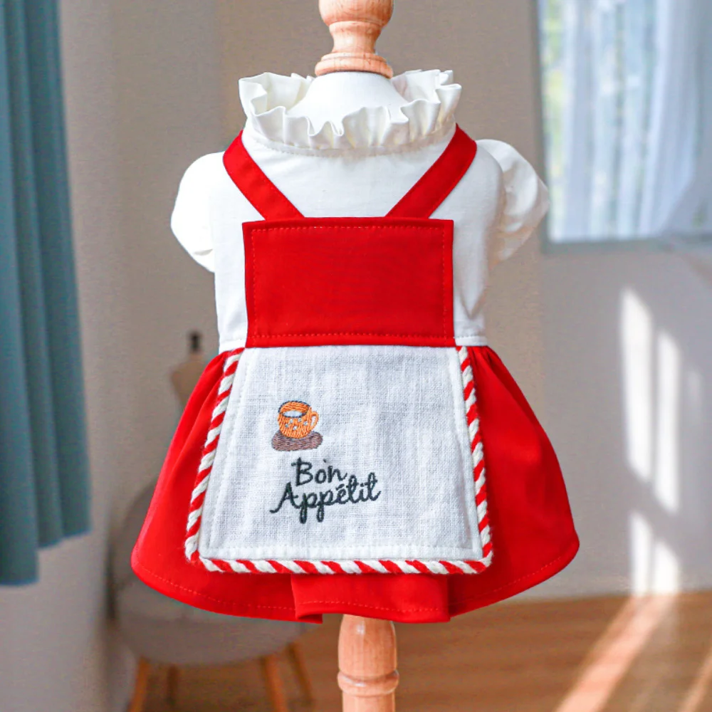 

Small Dog Princess Dress Spring Summer Pet Sweet Skirt Cat Fashion Cartoon Shirt Puppy Cute Cardigan Chihuahua Poodle Yorkshire