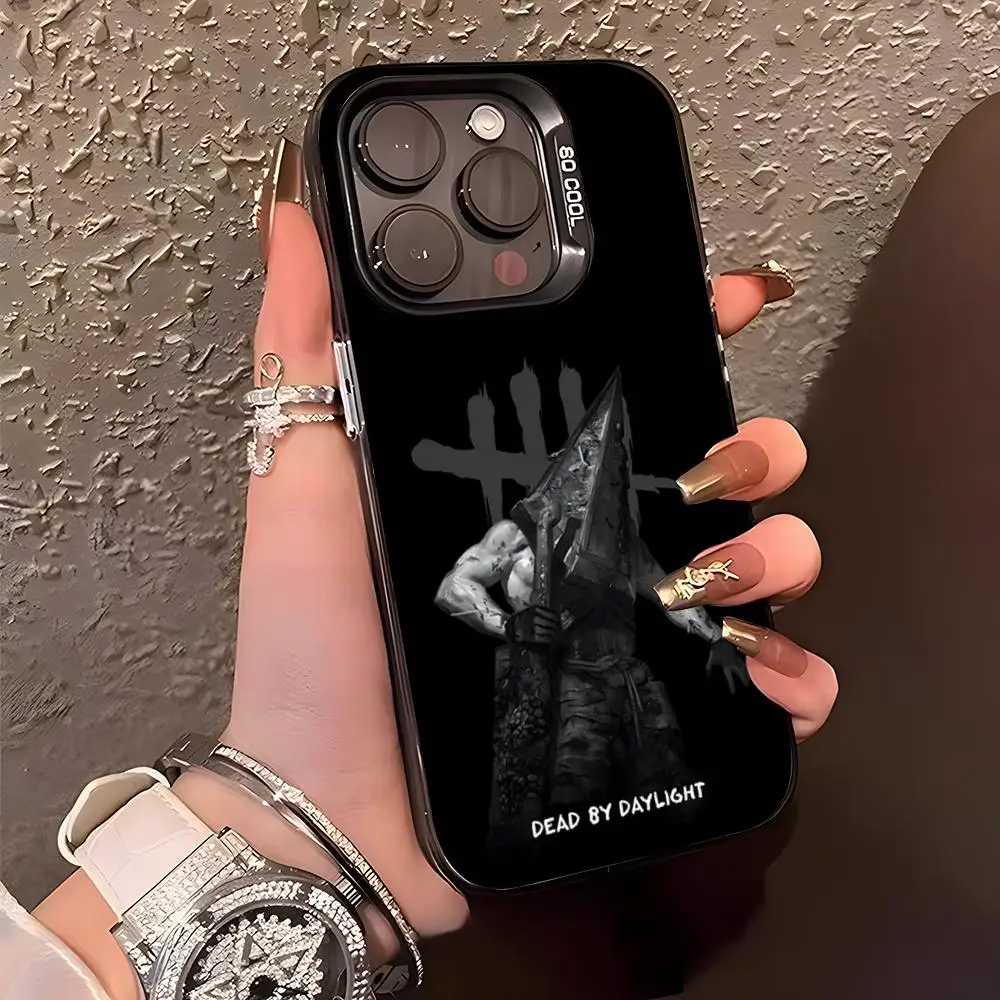 Фото Чехол для игрового телефона D-Dead By Day Lightes для iPhone 17 Air 16 15 14 Plus 13 12 11 Pro XS Max, серебристо-черный бампер-чехол №3