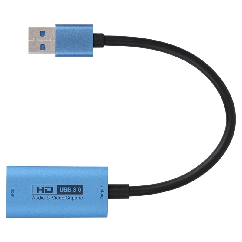

Карта видеозахвата USB3.0 4K 60 Гц, Карта видеозахвата HD, совместимая с HDMI, карта захвата компьютера USB