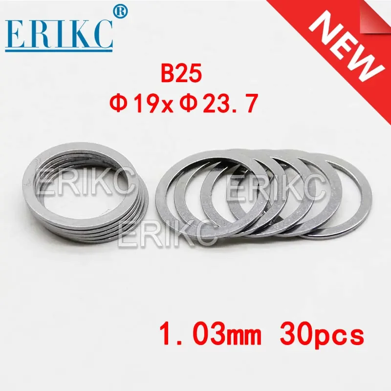 B25 0,91-1,19 мм шайба форсунки впрыска топлива, уплотнительное стальное кольцо B25, регулировочные прокладки дизельного инжектора для прокладок распылителя