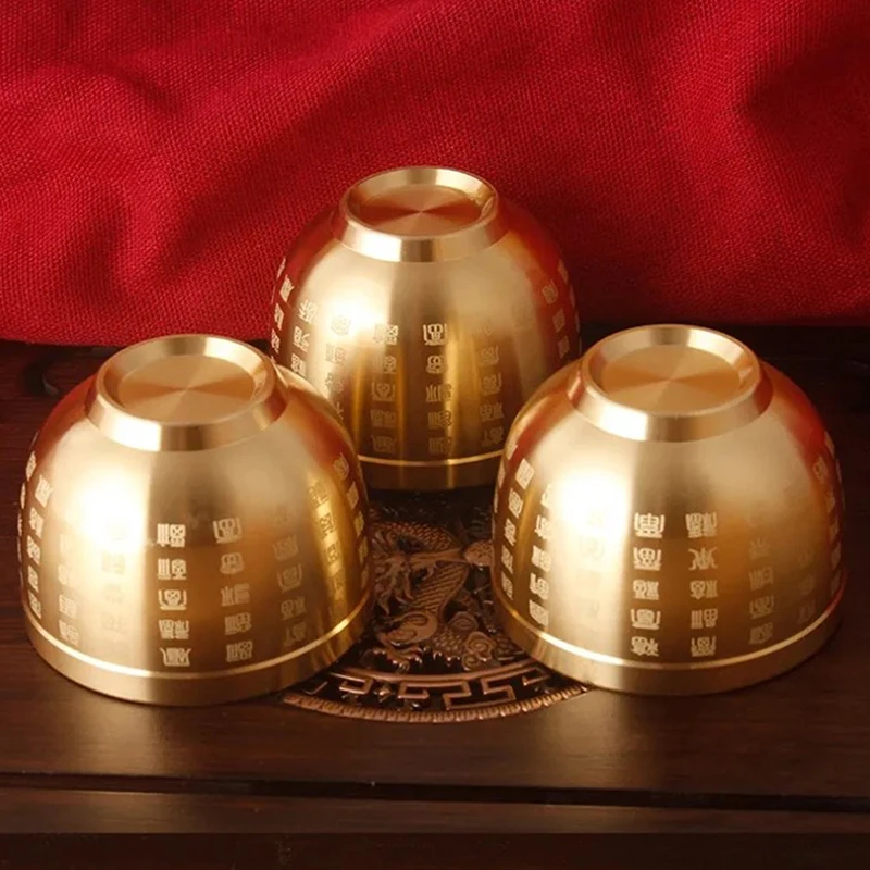 Тарелка фэн-шуй с сокровищами латунная медная тарелка для подачи маленькие