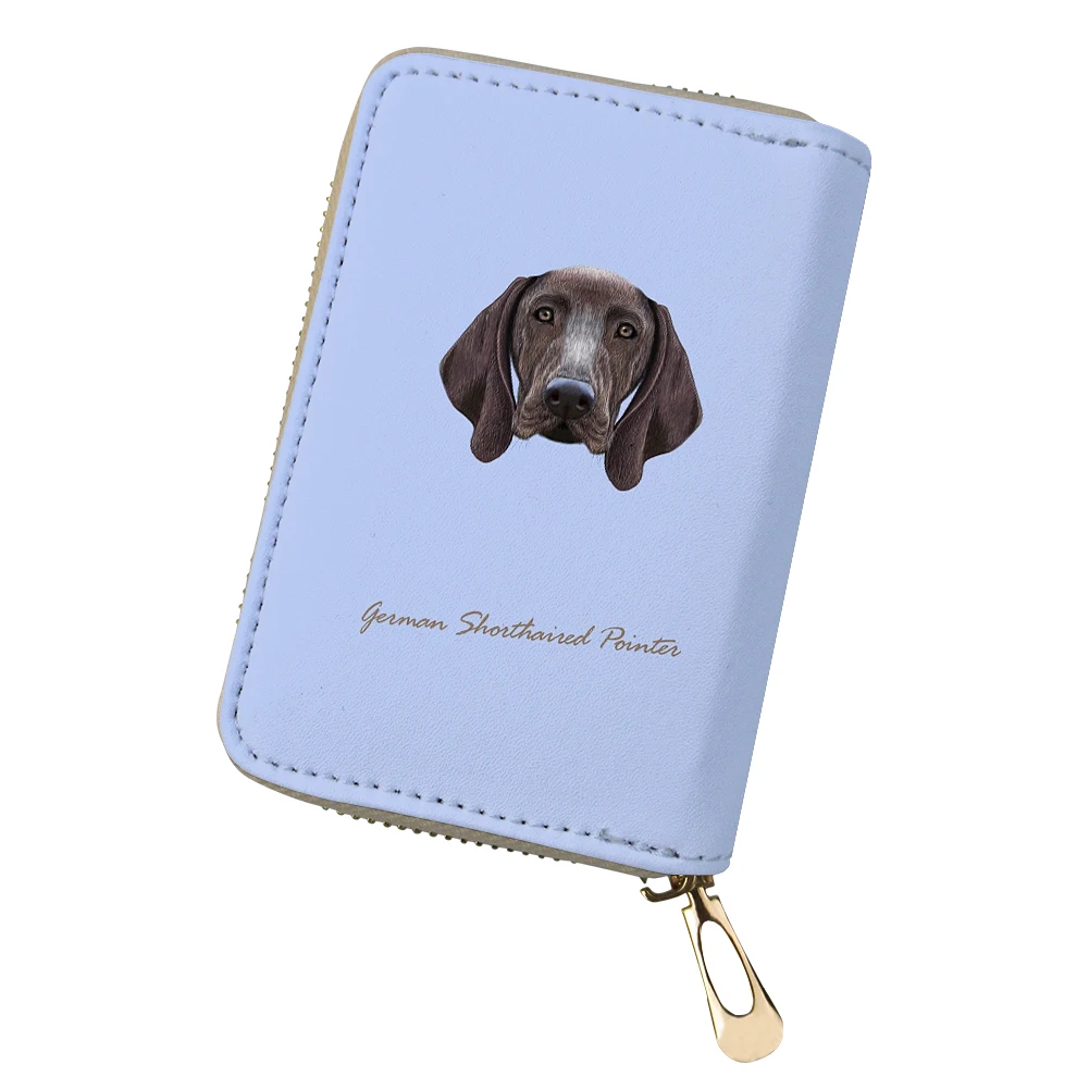 ADVOCATOR Dog Avatar Pattern Women's Card Bag Personalized Customized Zipper Card Holder Portable Mini Clutch Free Shipping