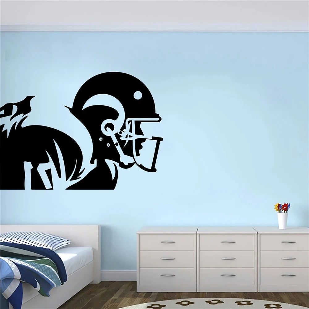 Виниловые наклейки на стену в стиле американского футбола для мальчиков спальни