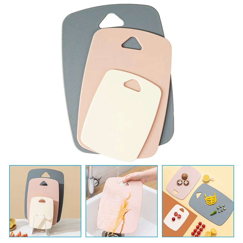 

3Pcs Reusable Reusable Chopping Board Small Boards Small Cutting Board for Camping Kitchen Friends