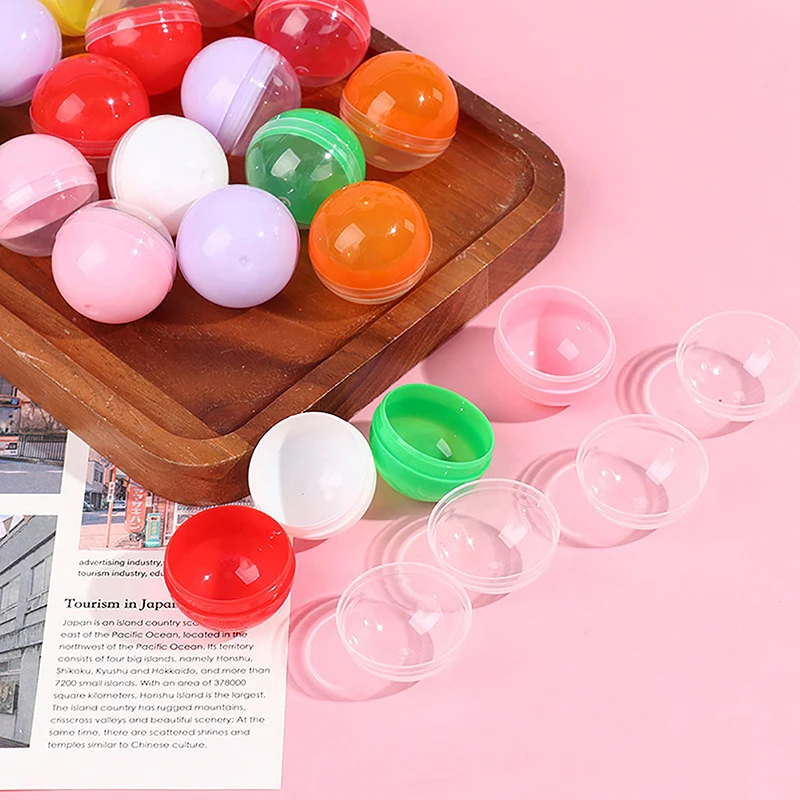 

50Pcs Mini 32MM Clear Transparency Plastic Capsule Toy Surprise Ball Tiny Container Making Things Model Gashapon toy