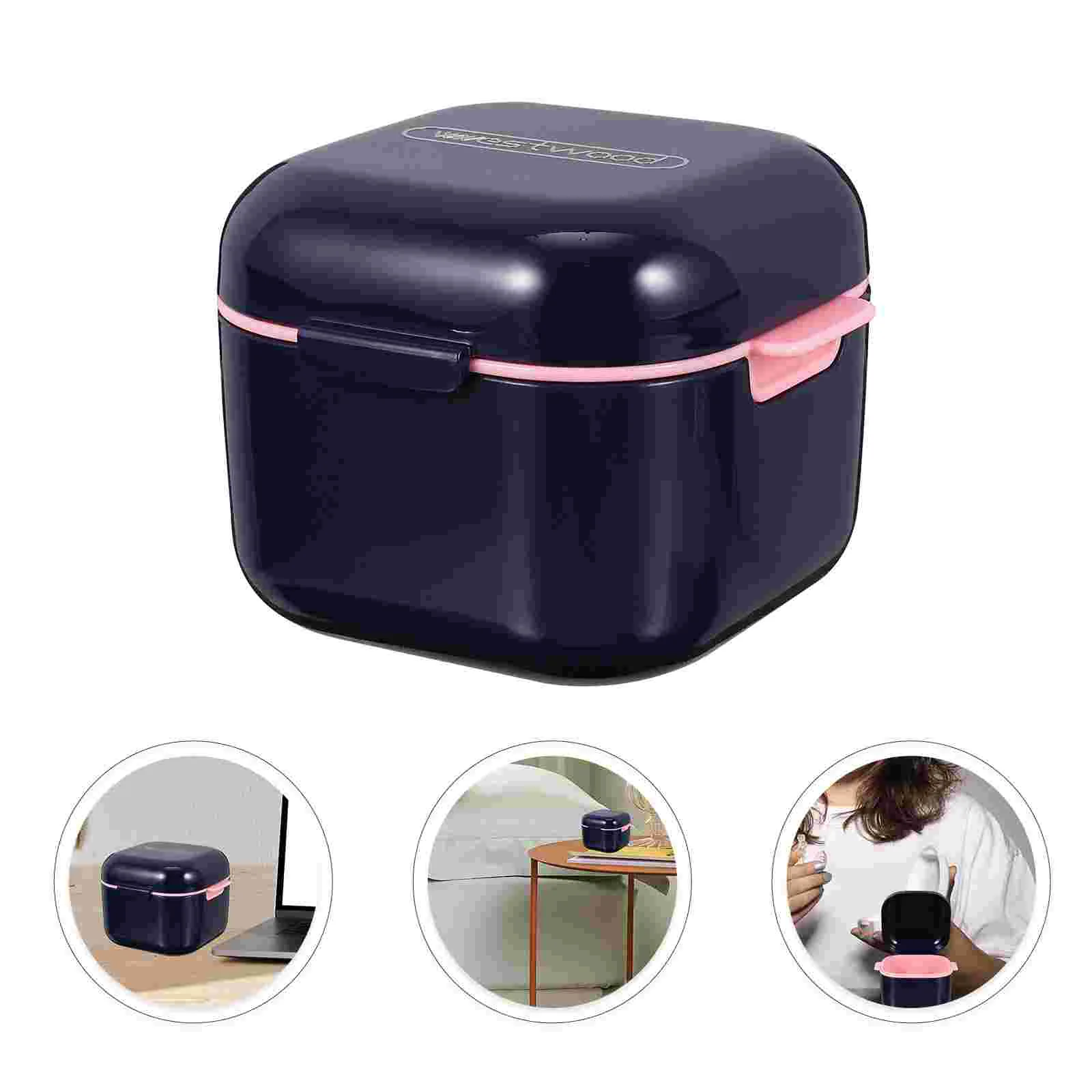 

Denture Case Retainer Box Container Bath Guard Teeth Mouth Storage Cup False Holder Travel Cleaner Cleaningcontainers Cases