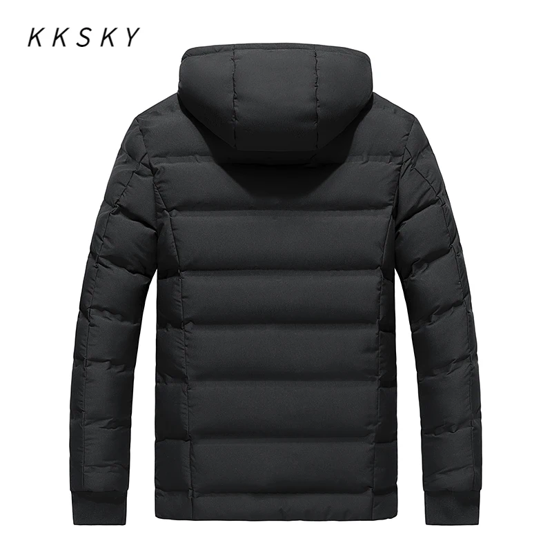 2022 Winter Mens Hooded Jacket Cotton Fleece Parka Coat Men New Fashion Jacket Korean Style Casual Overcoat Clothing Overiszed
