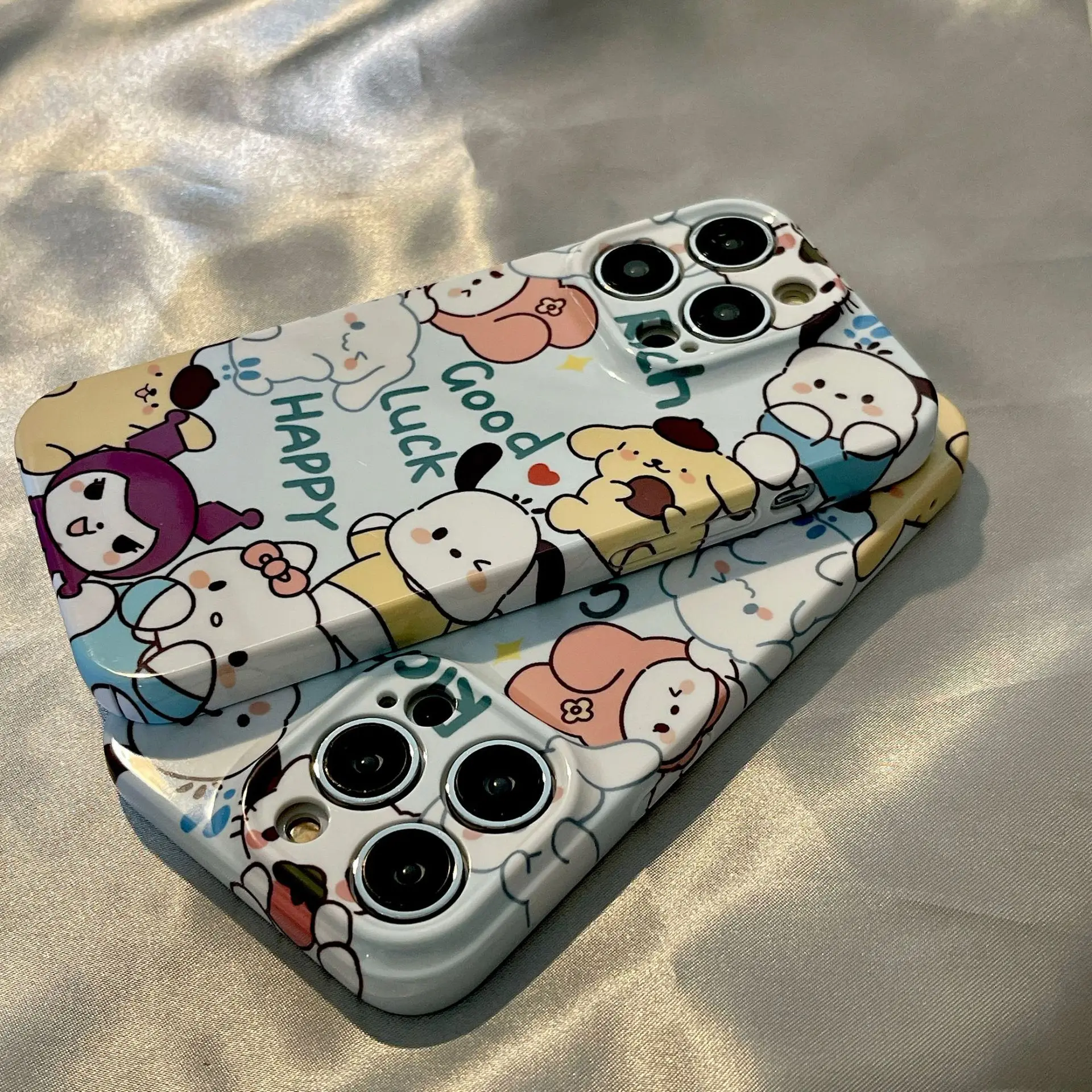 

Phone Case Cartoon Cute Animal Applicable Iphone 14 Protective Sleeve 13promax Full Package 12 11 Female Xr Xs Hard Shell