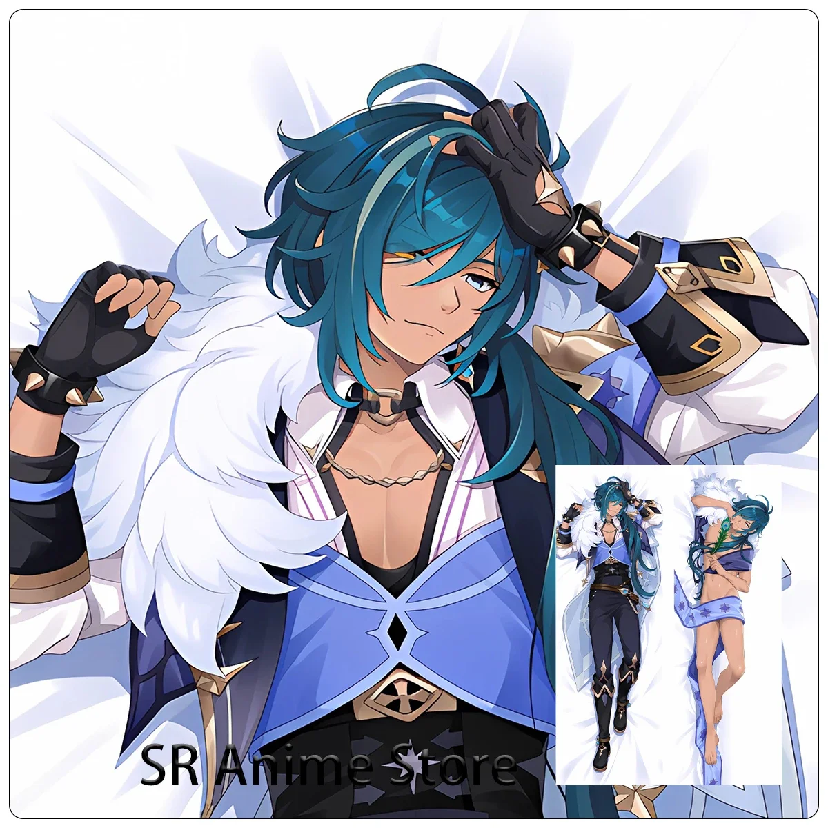 Дакимакура аниме Genshin ударопрочная обнимающая наволочка для подушки Декор