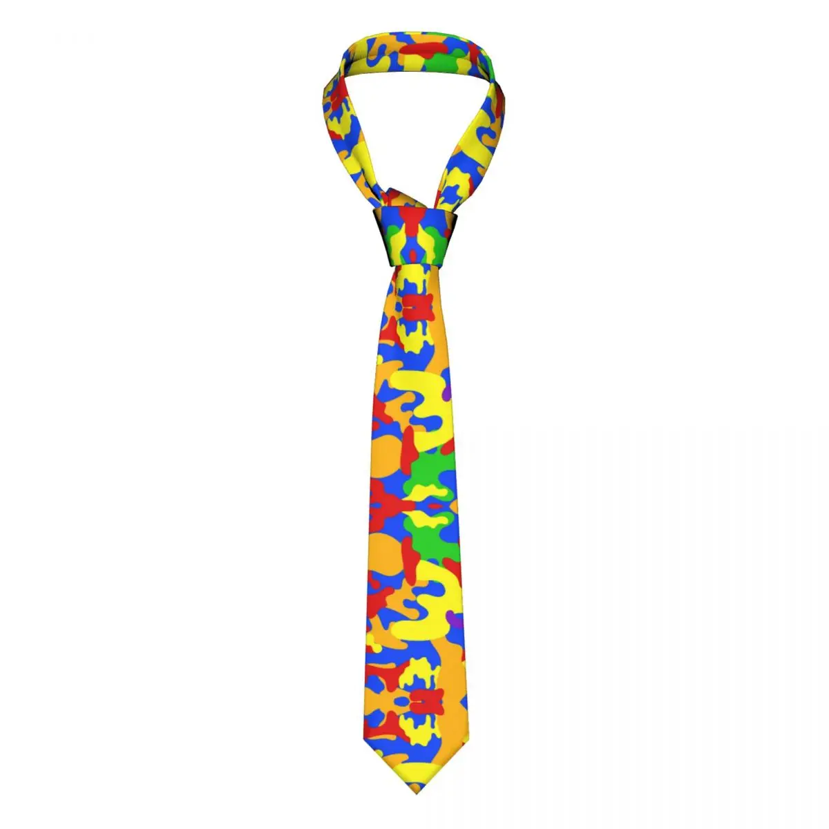 

LGBT Camo Neckties Unisex Polyester 8 cm Gay Pride Bisexual Lesbian Neck Tie Mens Skinny Wide Daily Cravat Wedding Accessories