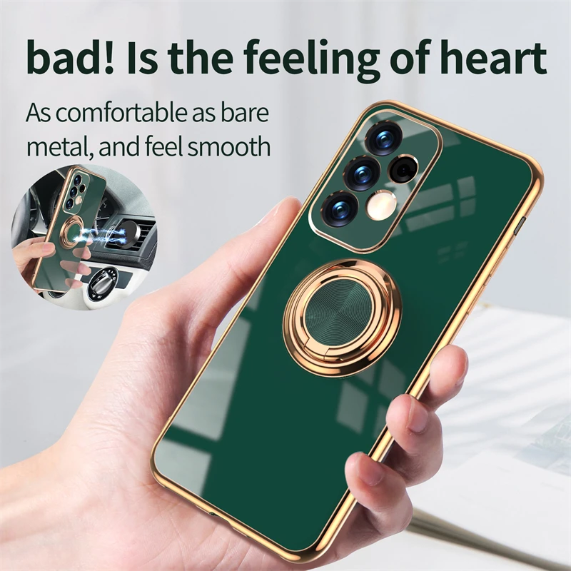 Для Samsung Galaxy A13 A33 A53 A73 5G чехол с кольцом-держателем для телефона A 13 33 53 73 5g