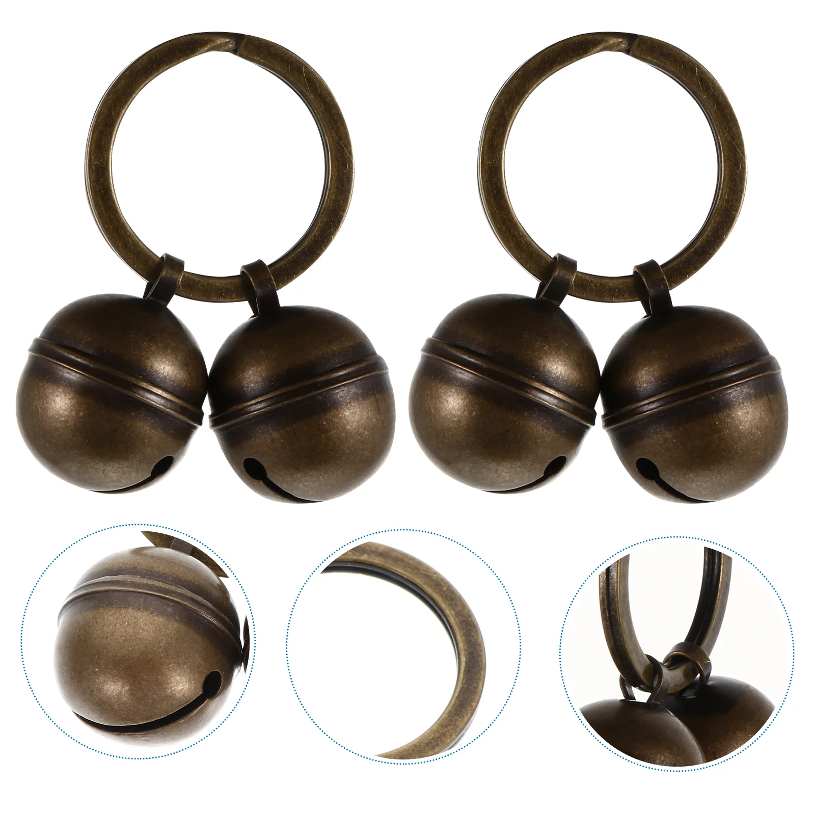 

2 Sets Dog Jingle Bell Collar Pet Collar Bells Bells for Dog Collars Dog Collar Bells DIY Bell Accessories