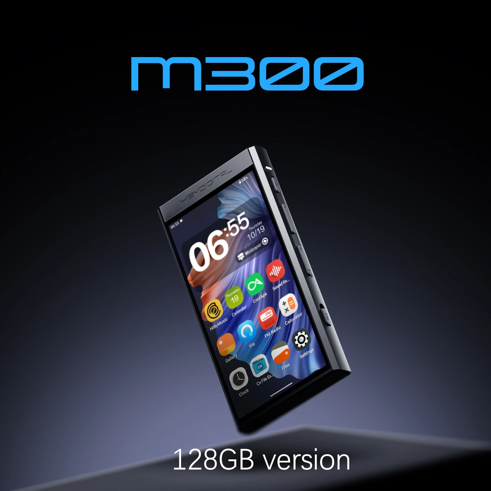 HiBy Digital M300 Android 13 музыкальный плеер MP3 HiFi Аудио Bluetooth WiFi DSD256 FM-радио Двойной