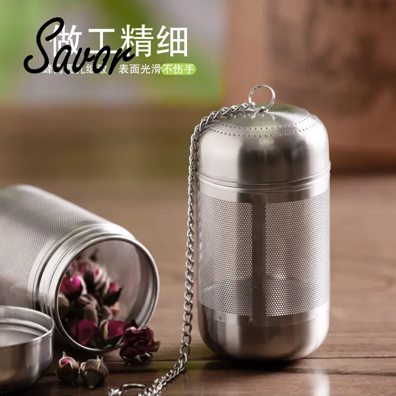 

Stainless Steel Tea Infuser Tea Leaves Spice Seasoning Ball Strainer Teapot Fine Mesh Coffee Filter Teaware Kitchen Accessories