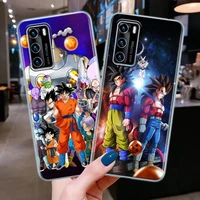 dragonball son goku anime clear silicone phone case for huawei p30 p40 p20 lite p50 pro p smart z 2019 soft tpu back cover