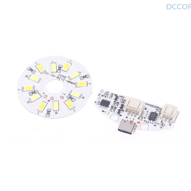 1 шт. печатная плата настольной лампы типа C зарядка через USB светодиодный