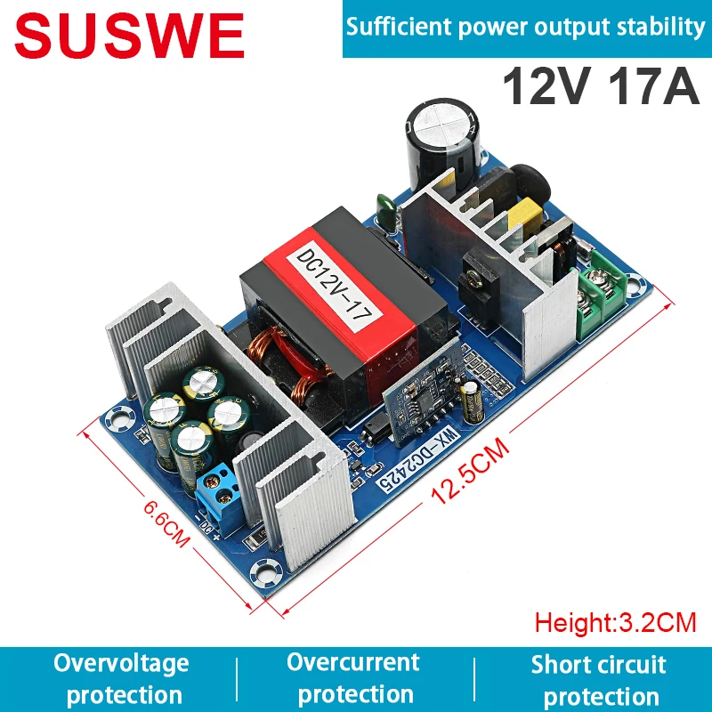 12V 24V  36V  48V 5V 30V  switching power supply board 1A 4A 6A 8A high power supply module AC-DC power supply module