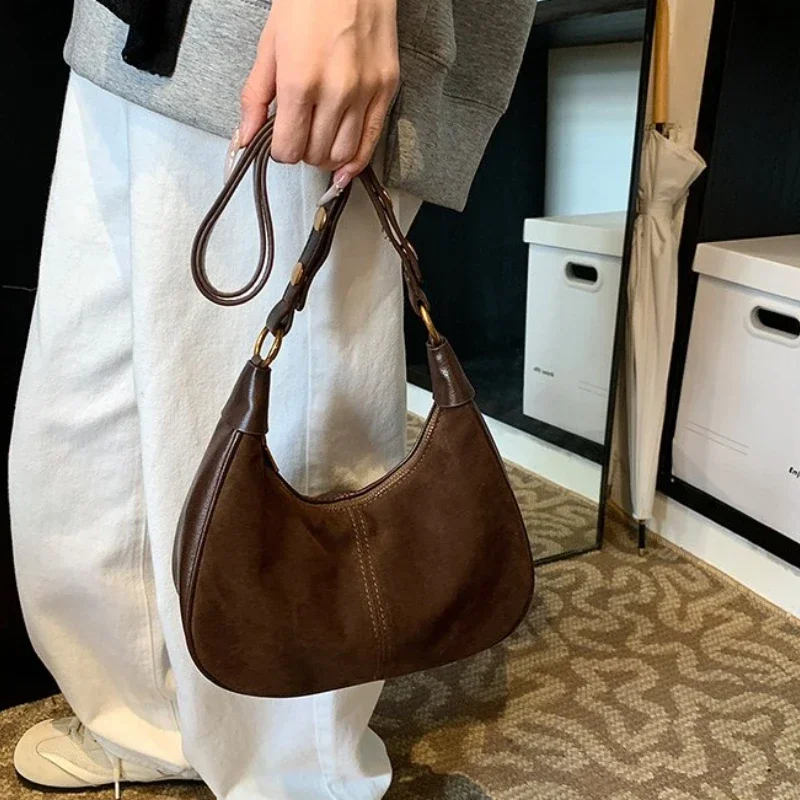 Модные однотонные Женские сумки в стиле ретро из искусственной кожи с