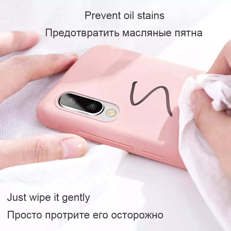 

The newLuxury Soft Case For Huawei P20 P30 Lite Pro P10 Plus Mate 20 Honor 9 View 10 Mobile Phone Cover Liquid Silicone Shockpro