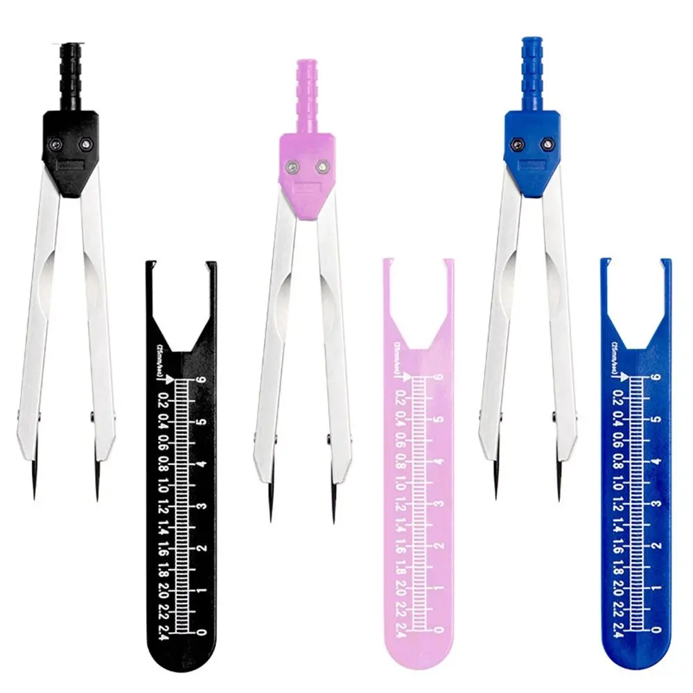 

Plastic Drafting Divider Measuring Tool 0‑2.4in Ruler ECG Calipers Portable EKG Calipers Ruler for Nursing