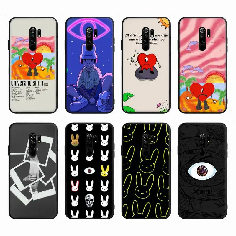 

Bad Bunny Soft Phone Case For Redmi K20 K40 Pro Plus 10 9A 9 8A 8 7A 7 6 5 4X Silicone Cover